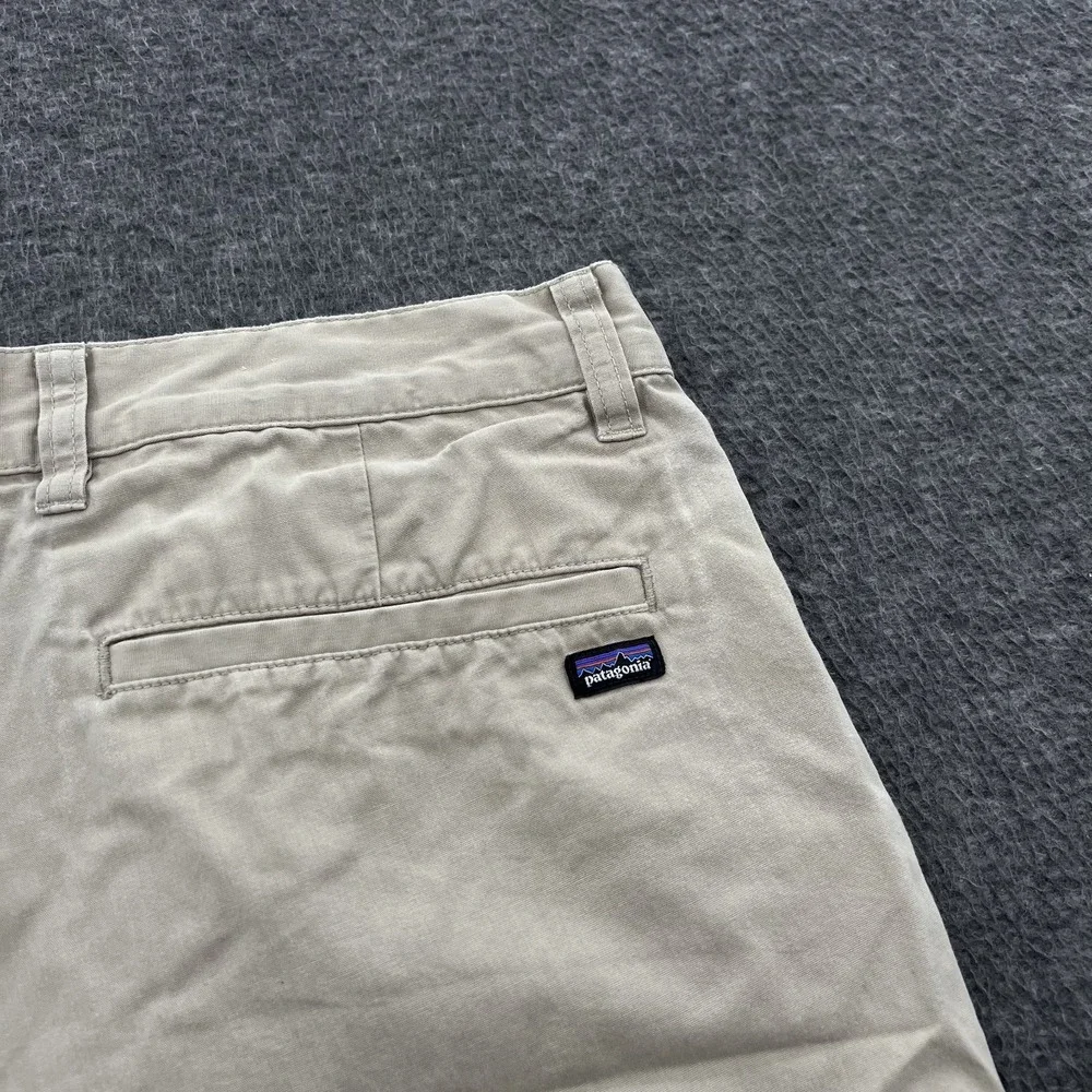Patagonia Organic Cotton All Wear Mens Utility Chino Shorts Beige 31 *Flaws